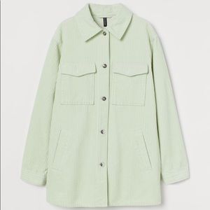 Light green H&M corduroy jacket